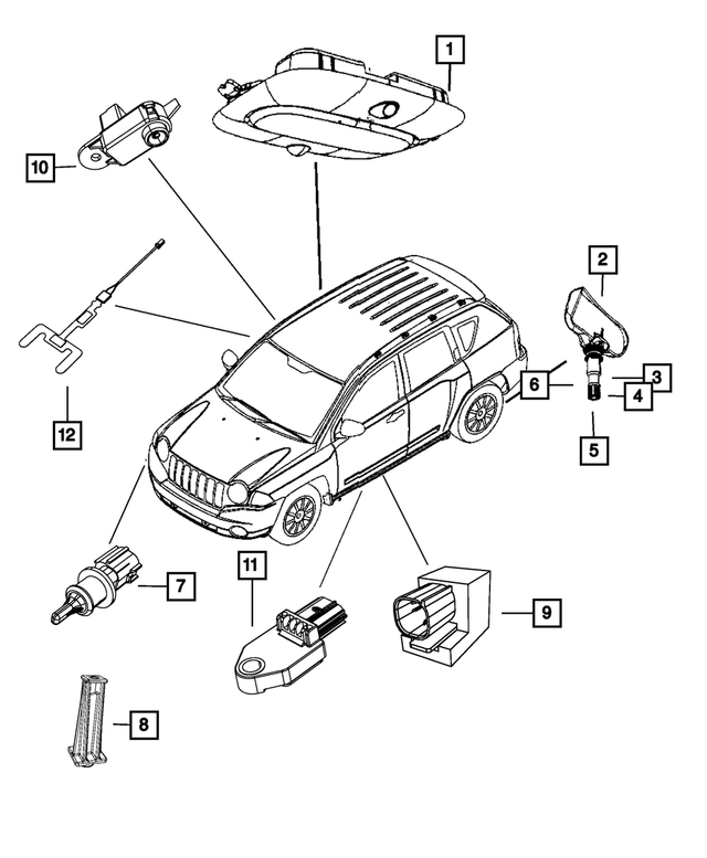 68088962AA - Electrical: Sensor Mounting Bracket for Mopar Image image