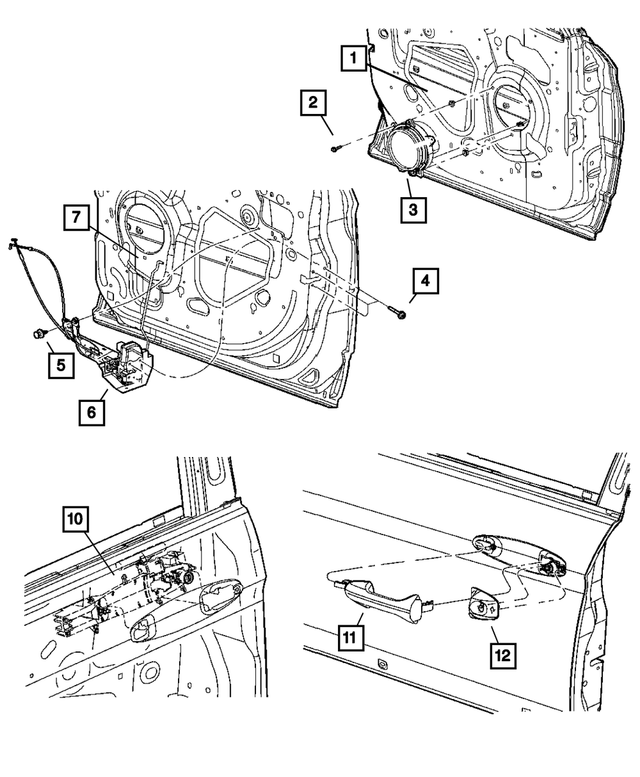 TY22CYGAC - : Exterior Door Handle, Right for Mopar Image