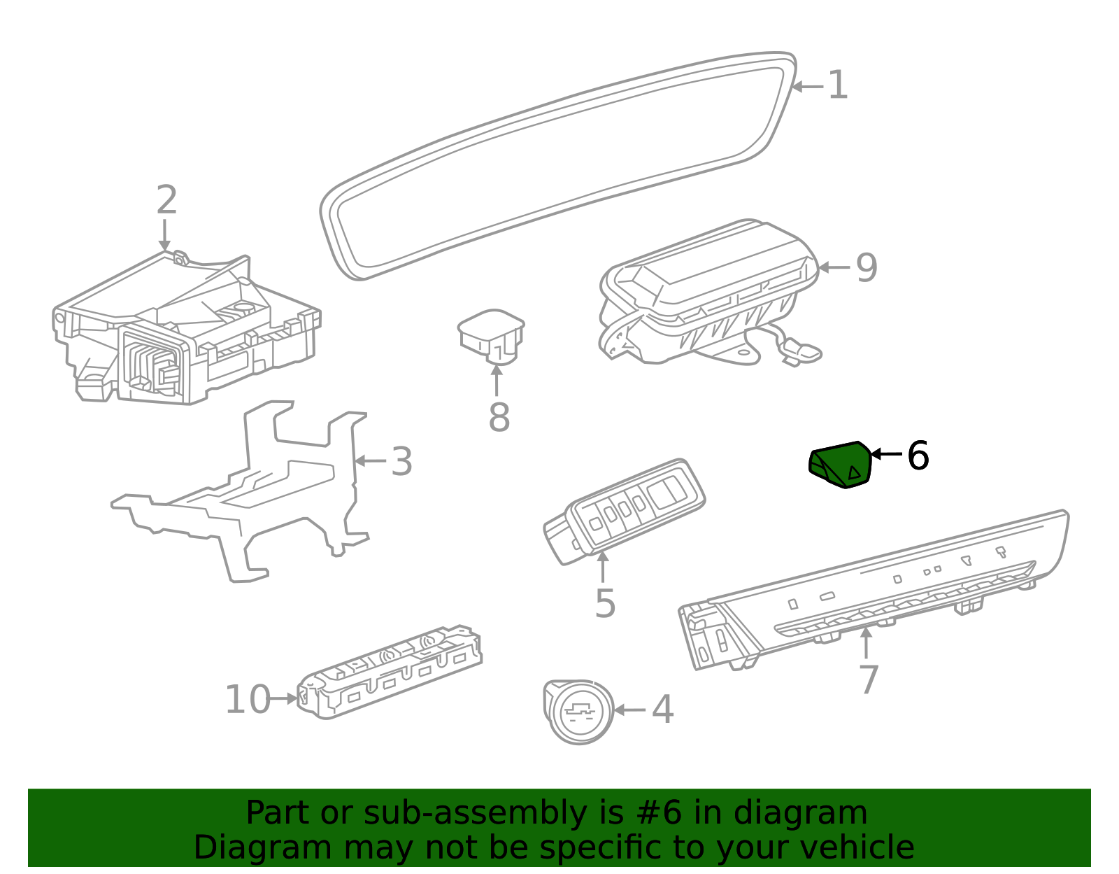 26389872 - Hazard Switch 2024-2026 Buick Envision | Gateway Buick GMC Parts