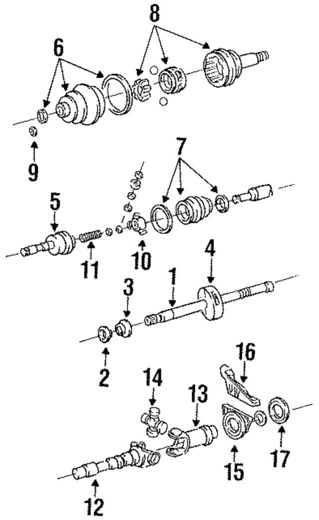 5212958 - Driveline &amp; Axles: Cv Intermediate Shaft for Mopar Image