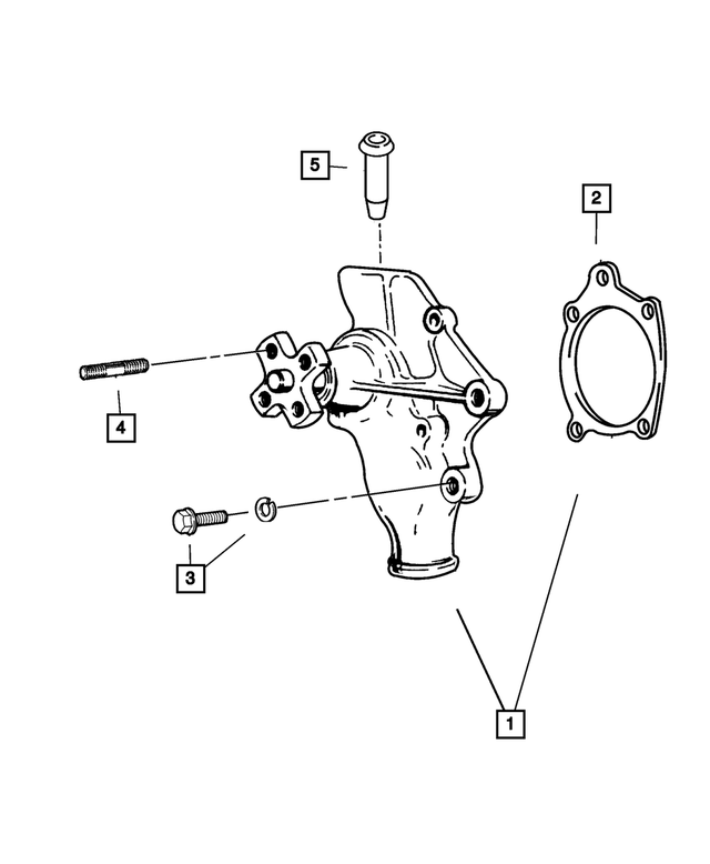 68382489AA - Cooling: Water Pump Package for Mopar Image
