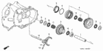 23261PR8F00 - Transmission - Manual: SHAFT, REVERSE GEAR for Acura Image