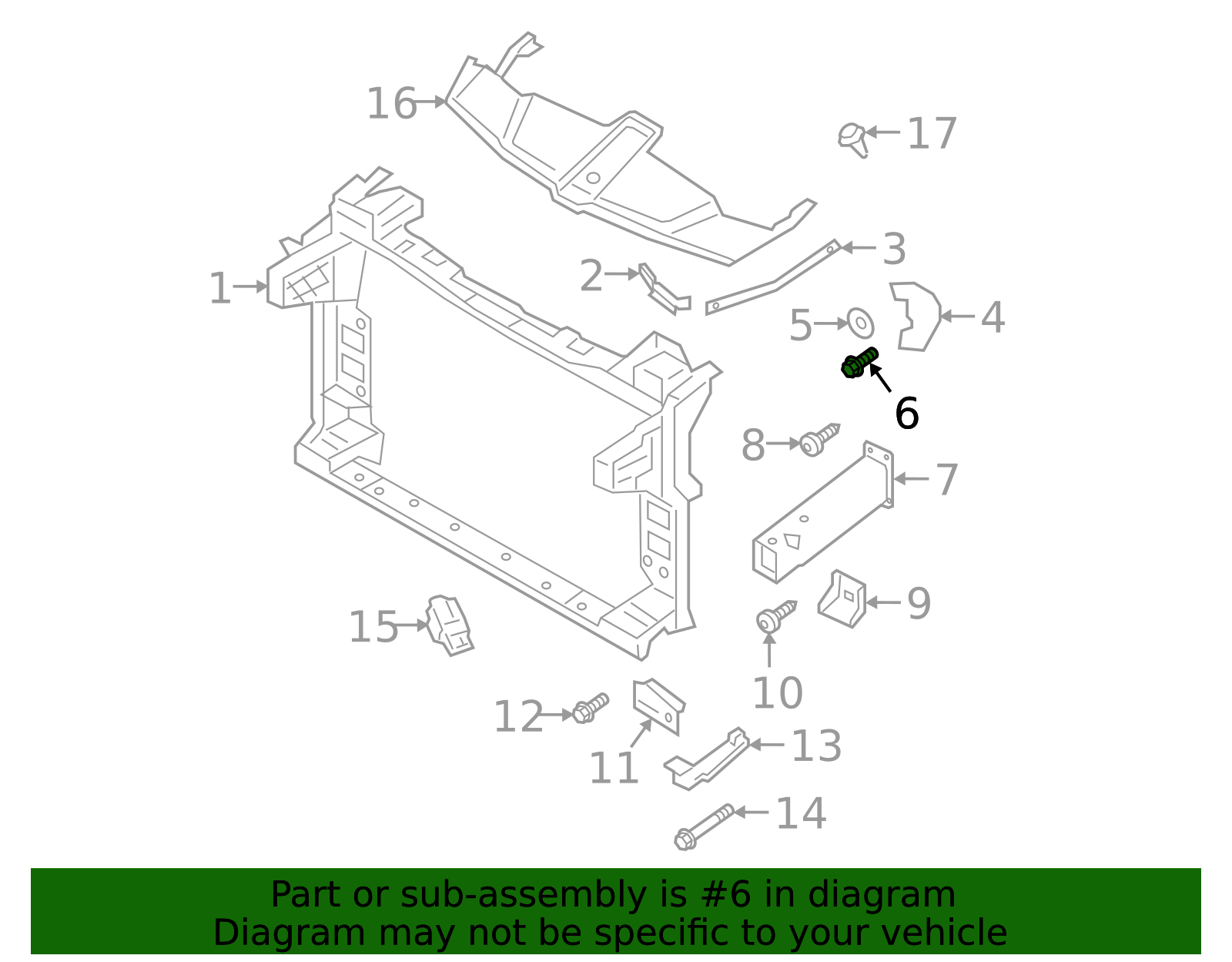 Support Bracket Bolt - Porsche (N-106-648-01)