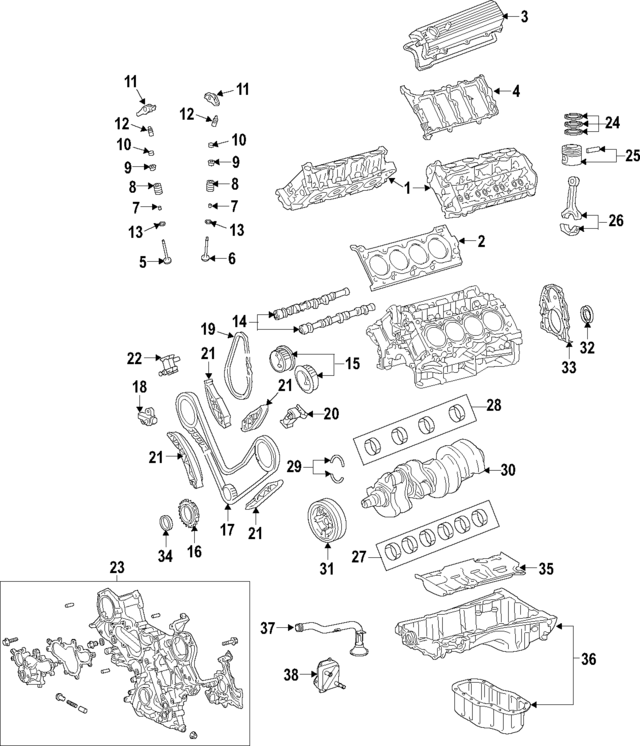 1110239215 - Engine: Cylinder Head for Lexus Image
