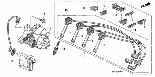 High Tension Cord - Spark Plug for 1995 Honda Accord #0