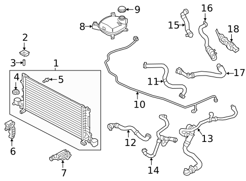Radiator & Components for 2023 Volvo V60 #9