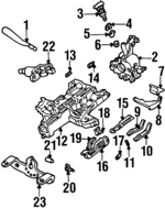 F8OZ7210CA - Steering: Shift Lever for Lincoln: Continental Image
