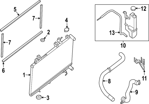 Radiator & Components for 2025 INFINITI QX60 #0