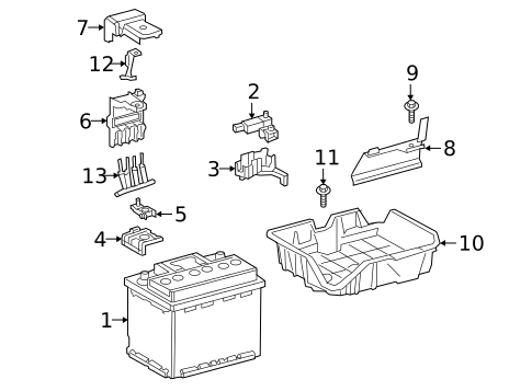 Battery for 2022 Toyota Corolla #0