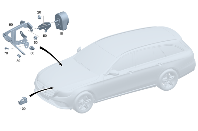 2135455500 - Electrical System: Holder for Mercedes-Benz: AMG GT 43, AMG GT 53, AMG GT 63, AMG GT 63 S, AMG GT 63 S E Performance, CLS450, CLS53 AMG, E300, E350, E400, E43 AMG, E450, E53 AMG, E63 AMG S, GLC300, GLC43 AMG, GLC63 AMG, GLC63 AMG S Image image