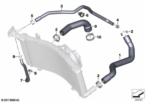 Coolant Lines for 2024 BMW-Motorrad F 900 GS SF #0