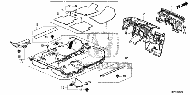 Floor Mat for 2016 Honda Civic #0