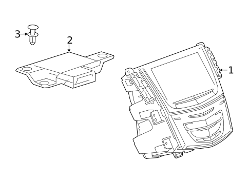 Navigation System Components for 2013 Cadillac XTS #0