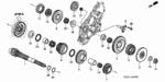 23220PLX000 - Transmission - Automatic: COUNTERSHAFT for Honda Image