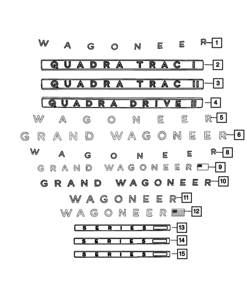 Nameplates for 2022 Jeep Grand Wagoneer #0