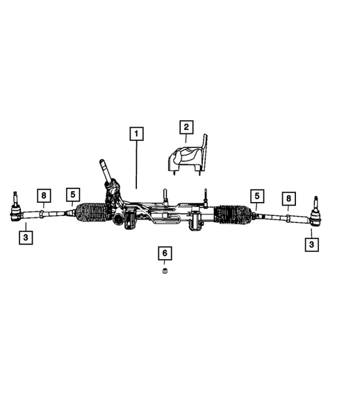 Steering Gear for 2011 Jeep Compass #0