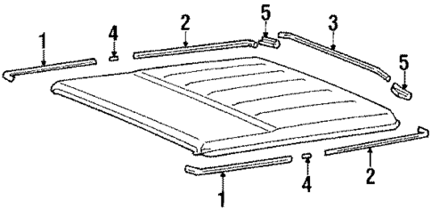 Moldings for 1986 Mitsubishi Montero #0