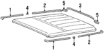 MB375575 - Body: Front Molding for Mitsubishi: Montero Image