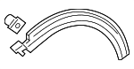 4M0853817HGRU - Body: Wheel Opening Molding for Audi Image