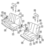 1FK861D5AA - Interior Trim: Rear Seat Back for Mopar Image