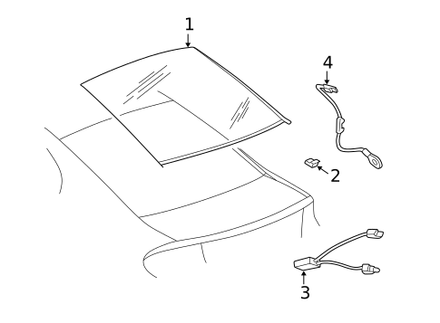 Glass & Hardware - Back for 1998 Chrysler Concorde #0