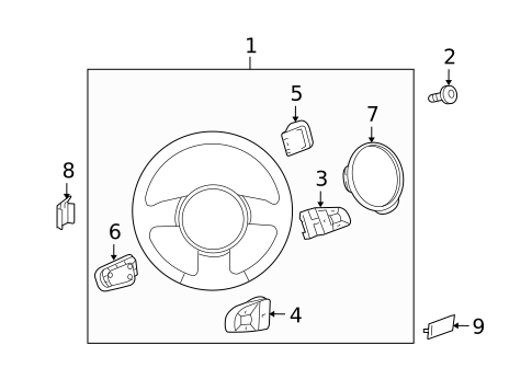 Steering Wheel & Trim for 2009 Audi Q5 #0