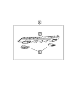 68223602AA - Mopar Accessories - Component Parts: Fascia Reflector, Right for Mopar Image