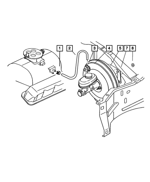 Power Brake Booster for 2004 Dodge Dakota #0