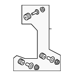 57107T0GA00 - : ABS Control Unit Mount Kit for Acura: NSX, RDX, TLX Image
