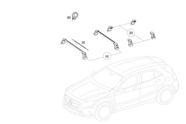 1569820009 - Roof Carrier Systems: Cover Cap for Mercedes-Benz Image