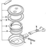 16548C5500 - : Element Seal for Nissan: D21, Pathfinder Image