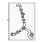 4G0122109AN - : Water Hose Assembly for Audi: A6, A6 Quattro Image
