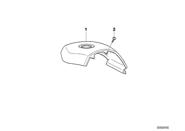 46632313797 - : Covering Fuel Tank, Primed for BMW-Motorrad Image