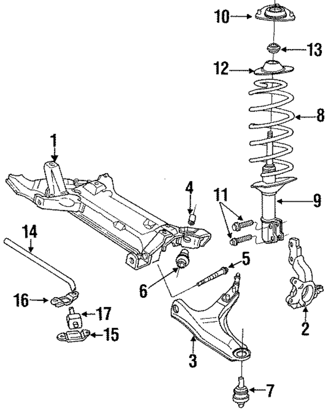 4322244 - Suspension: Cross-member for Mopar Image