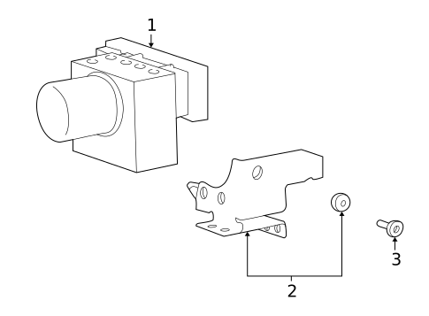 ABS Components for 2004 Hyundai XG350 #0