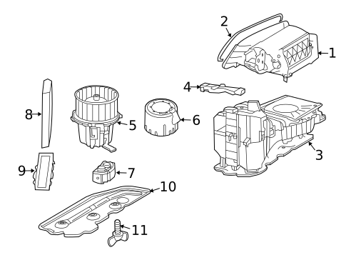 Blower Motor & Fan for 2009 Audi Q5 #0