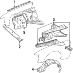 5388214100 - Body: Packing for Toyota: Celica Image