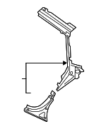 4K8809738 - Body: Lock Pillar Reinforced for Audi Image