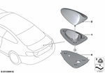 65208782588 - Audio, Navigation, Electronic Systems: Antenna for Sdars for BMW Image