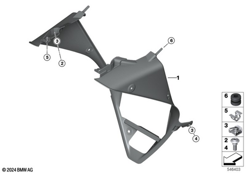 Motorcycle Trim Section, Windshield for 2025 BMW-Motorrad M 1000 RR #9