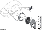 65139285272 - Audio, Navigation, Electronic Systems: Woofer for BMW Image