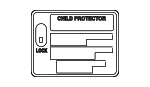 6933960010 - Body: Child Lock Label for Toyota: 4Runner, Land Cruiser Image