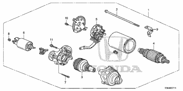 Starter Motor (Mitsuba) (V6) (MT) for 2017 Honda Accord #0