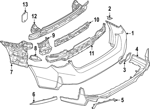 Bumper & Components - Rear for 2023 BMW i4 #1