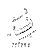 68654998AA - Frame, Bumper and Fascia: Fascia Support Bracket for Mopar Image
