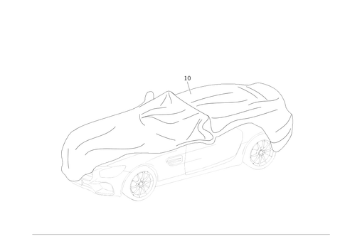 Tarpaulin for 2018 Mercedes-Benz AMG GT R #0