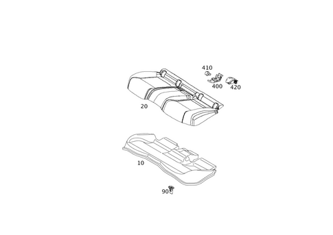 Rear Seat Cushion for 2016 Mercedes-Benz B250e #0