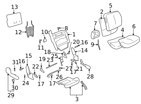 Power Seats for 2004 Pontiac Bonneville #1