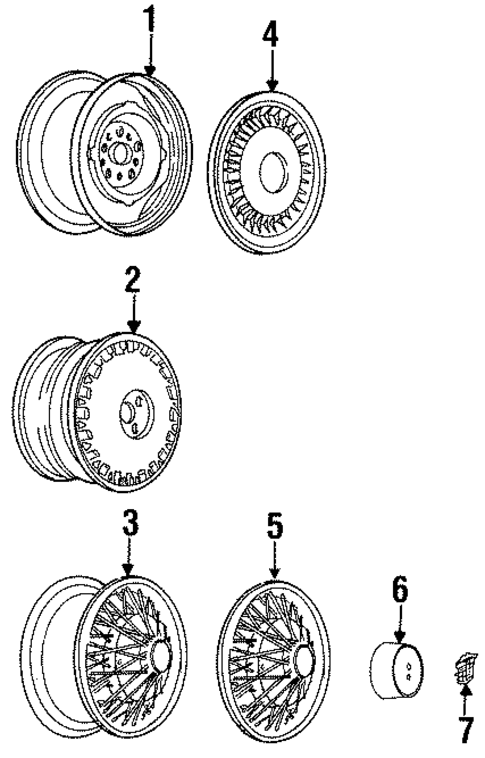 Wheels & Trim for 1988 Cadillac Brougham #0