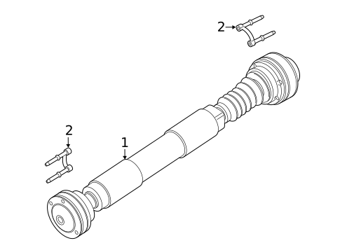Drive Shaft for 2021 Ford Ranger #1